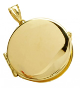 złoty medalion na zdjęcie otwierany